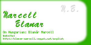 marcell blanar business card